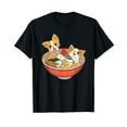 thumbnail image 1 of Kawaii Japanese Anime Corgi Dog T-Shirt Funny Ramen Gift Tee, 1 of 5