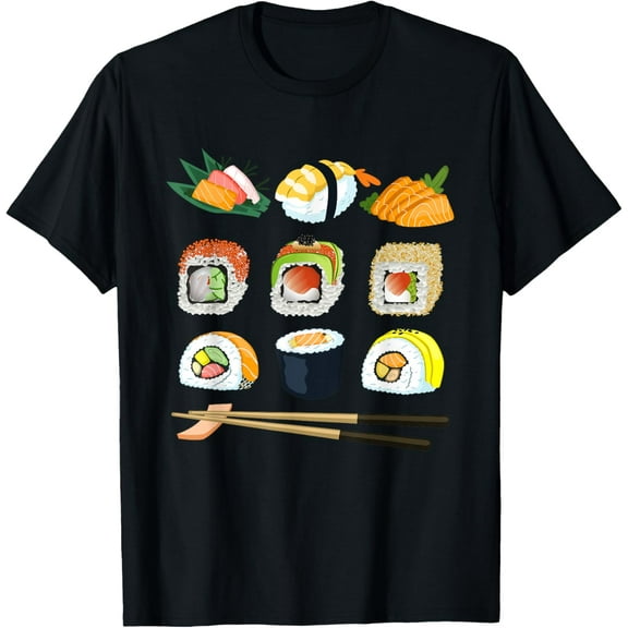 Kawaii Japanese Food Rolls Of Sushi T-Shirt
