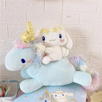 Kawaii Japanese Style Doll Plush Cinnamoroll Riding Unicorn Toy Girl's Pillow Cinnamorolled Doll Girlfriend Xmas Gifts Plushies