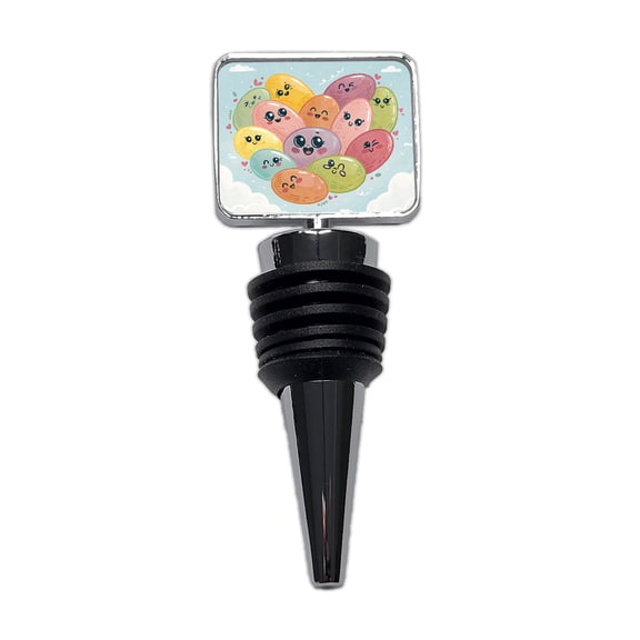 Kawaii Jelly Beans Heart Wine Bottle Stopper Cap Plug