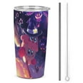 thumbnail image 1 of Kawaii Kirby Stainless Steel Car Cup Thermal Vacuum Insulation Mug Gift Thermos Cup With Lid And Straw, 1 of 8