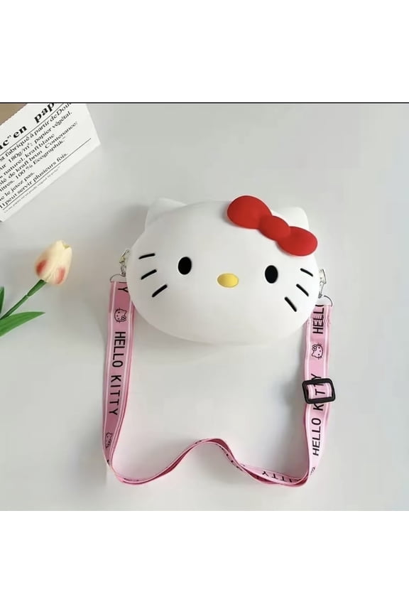 Hello Kitty Crossbody Bag For Women Kawaii Anime Purse with Adjustable Strap