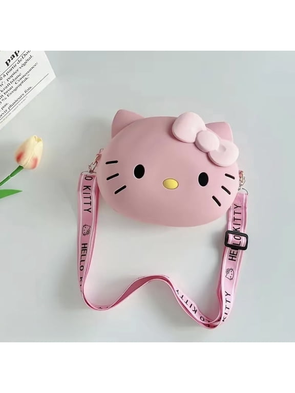 Hello Kitty Crossbody Bag For Women Kawaii Anime Purse with Adjustable Strap