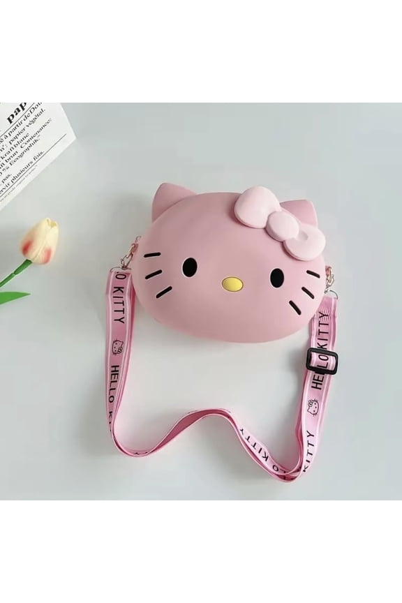 Hello Kitty Crossbody Bag For Women Kawaii Anime Purse with Adjustable Strap