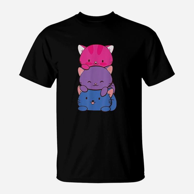 Kawaii Kitty Cat Stack Anime TShirt - Walmart.com