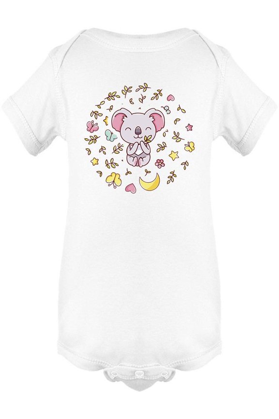 Kawaii Koala With Eucalyptus Bodysuit Infant -Image by Shutterstock,  Newborn