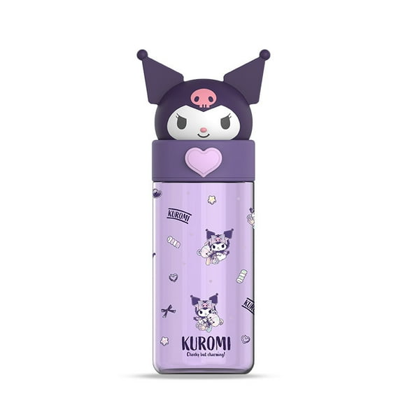 Kawaii Kuromi Cinnamoroll Kitty Water Bottle, 500ML Cute Anime Portable Drinking Bottle for Outdoor, Office, Travel, Birthday Gift