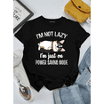 thumbnail image 1 of Kawaii Lazy Corgi Nap Power Saving Mode Funny Dog Lover Unisex T-Shirt, up to Size 5XL, 1 of 2