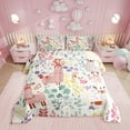thumbnail image 1 of Kawaii Llama Comforter Set Queen Size,Cartoon Alpaca Floral Bedding Set,Cute Colorful Flower Quilt Bed Set Animal Print Flowers Down Comforter with 2 Pillowcases, 1 of 7