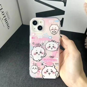 Kawaii Lovely Chiikawa Cartoon MagSafe Magnetic Phone Case For iPhone 16 15 14 13 12 11 Pro Max Plus MINI Y2K Creative Cover