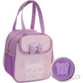 Kawaii Lunch Bag for Girls Cute Insulated Lunch Box for Women Reusable