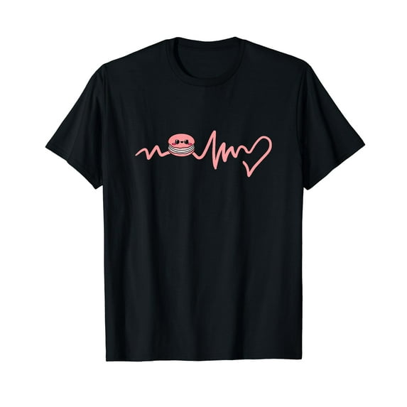 Kawaii Macaron Heartbeat T-Shirt