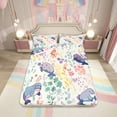 thumbnail image 1 of Kawaii Manatee Full Bed&nbsp;Sheets Set,Ocean Sea Animal Manatee Bedding Set for Kids Girls Boys,Cute Rainbow Flower Leaf Sheets Marine Life Nautical Fitted Sheet Set 4Pcs, 1 of 6
