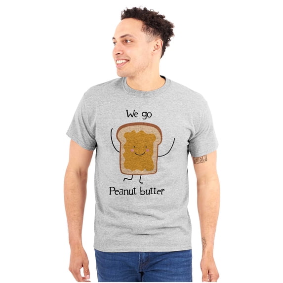 Kawaii Matching Couples Set PB and J Plus Size Crewneck Graphic Tee Shirt Brisco Brands 4X