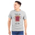 thumbnail image 1 of Kawaii Matching Couples Set PB and J Plus Size Crewneck Graphic Tee Shirt Brisco Brands 4X, 1 of 5