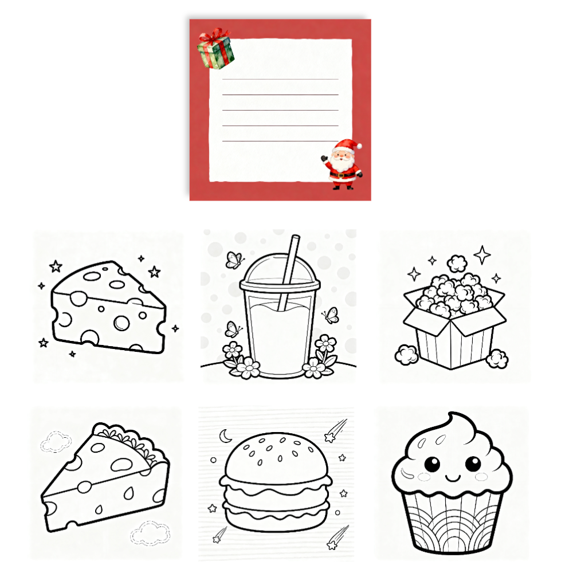 Kawaii Memo Pads Double-Sided, 100Pcs Cute Coloring Design & Blank Note ...