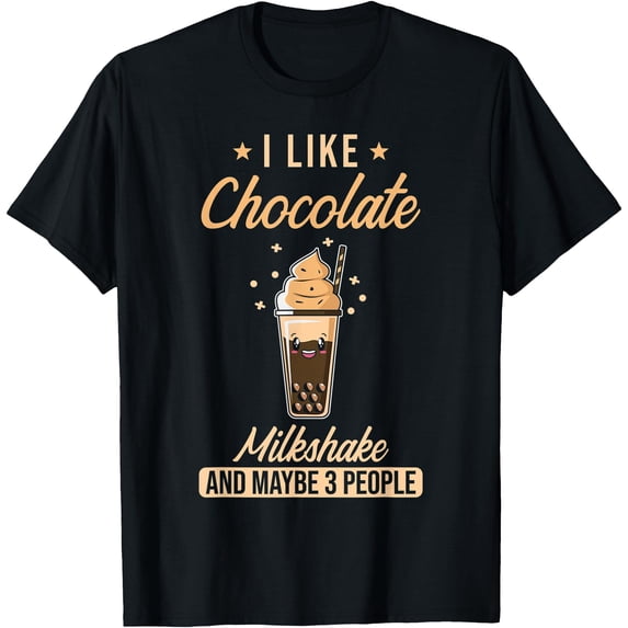 Shake Coloring Kawaii Milkshake I like Chocolate Milkshake T-Shirt - Walmart.com