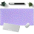 thumbnail image 1 of Kawaii Mouse Pad Large Desk Pad Gaming Cute Stars Purple XXL Mouse Pads, Desk Mat for Desktop Pad Pink Anime Office Decor Desk Mousepad Large 31.5x15.7in Extended Keyboard Mousepads for Desk Girl, 1 of 6
