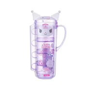 Kawaii New Sanrio Cinnamoroll Kuromi Stacking Cup Party Kettle Water Cup Set Creativity Cup Student Good Looking Beautiful Gift