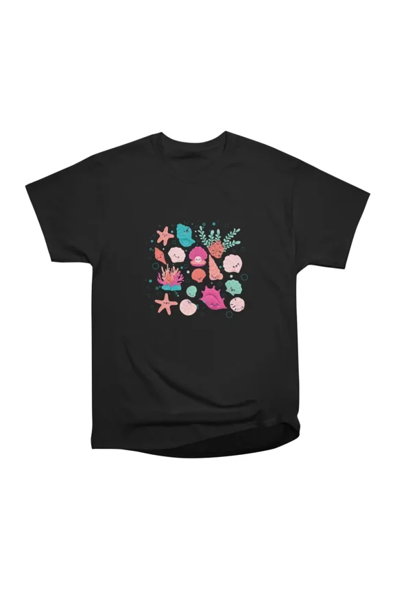 Kawaii Ocean Friends T-Shirt Tee Gift For Him Merch For Her Apparel For Friend