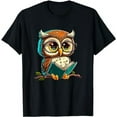 thumbnail image 1 of Kawaii Owl Reads Book - Reading Bookworm Library Book T-Shirt, 1 of 5