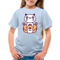 thumbnail image 1 of Kawaii Panda And Tiger Friends T-Shirt Juniors -Image by Shutterstock,  Large, 1 of 4