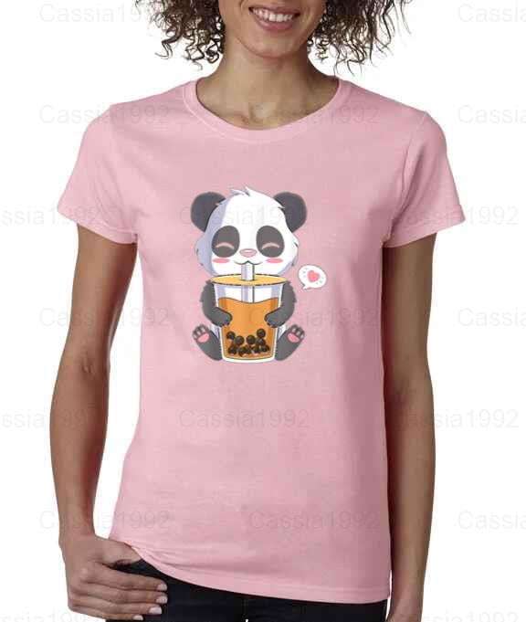 Kawaii Panda Otaku Drinking Boba Tea Funny Japanese Anime Bubble Tea ...