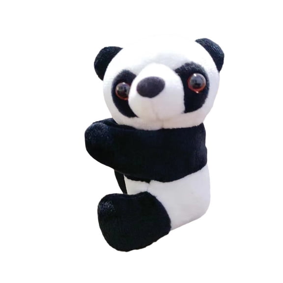 Kawaii Panda Plush Doll Toy Soft Animal Panda Clip Hugging Curtain Clip Doll Toy