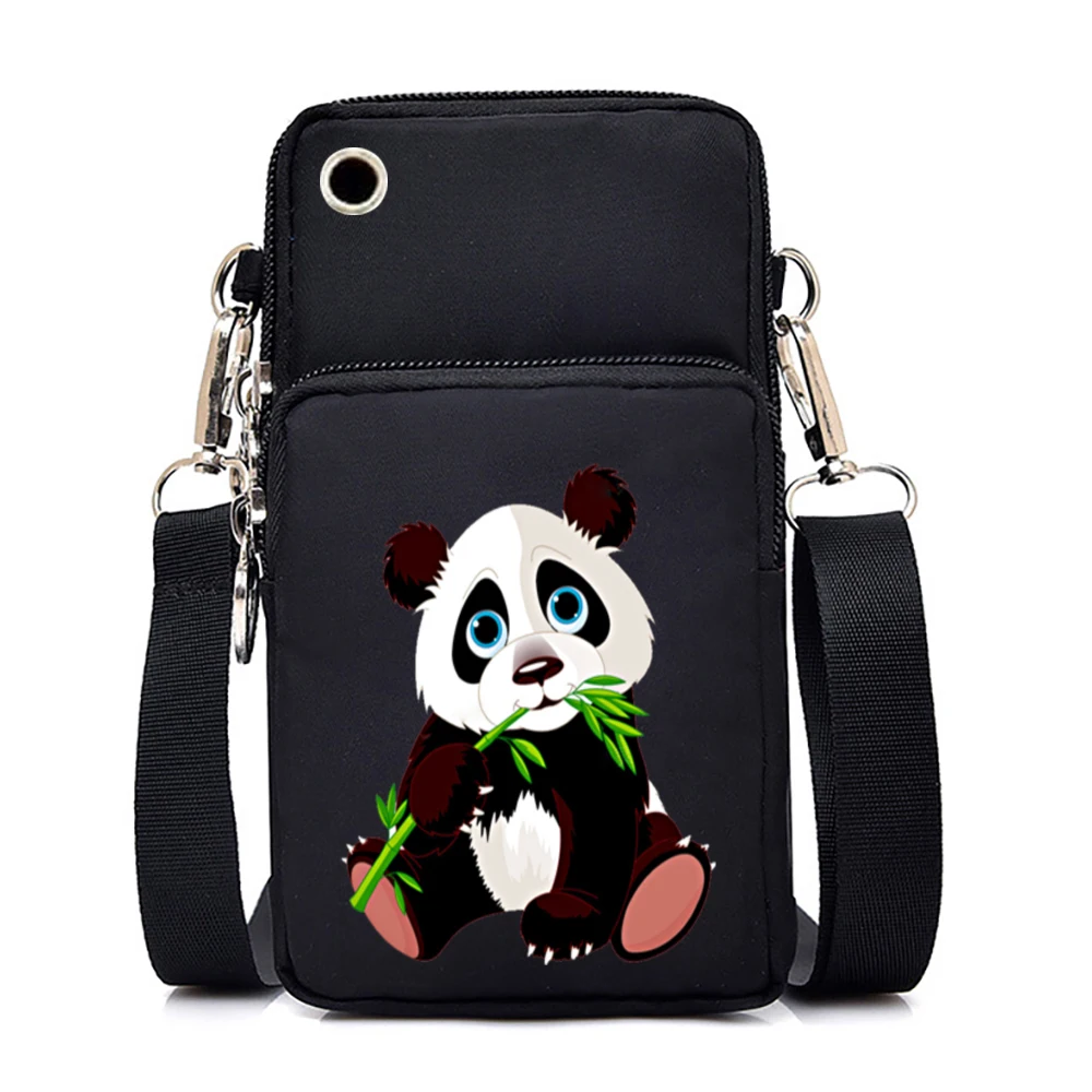 海外個人輸入 Panda Kawaii Print Mobile Mini Female Handbags and Purses 小物