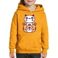 thumbnail image 1 of Kawaii Panda Tiger Friendship Hoodie Juniors -Image by Shutterstock,  x-Large, 1 of 4