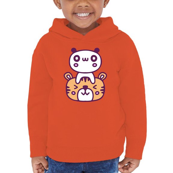 Kawaii Panda Tiger Friendship Hoodie Toddler - Toddler Hoodie