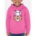 thumbnail image 1 of Kawaii Panda Tiger Friendship Hoodie Toddler -Image by Shutterstock,  5 Toddler, 1 of 4