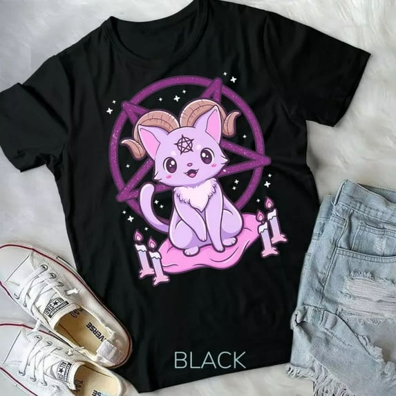 Kawaii Pastel Goth Krampus Cute Creepy Gothic Premium Unisex T-Shirt Unisex S-5XL Hot Trending Shirt, Vintage Birthday Gift