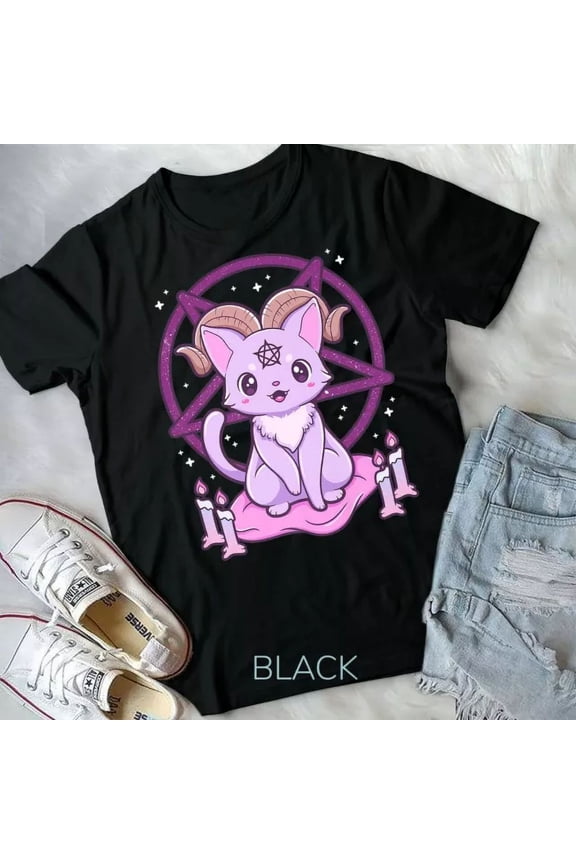 Kawaii Pastel Goth Krampus Cute Creepy Gothic Unisex T-Shirt Unisex S-5XL Hot Trending Shirt, Vintage Birthday Gift