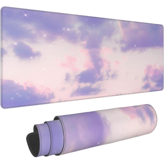 Kawaii Pastel Mouse Pad XL Large Gaming Mouse Pad Long Desk Pad Mousepad, 31.5 X 11.8 Inch