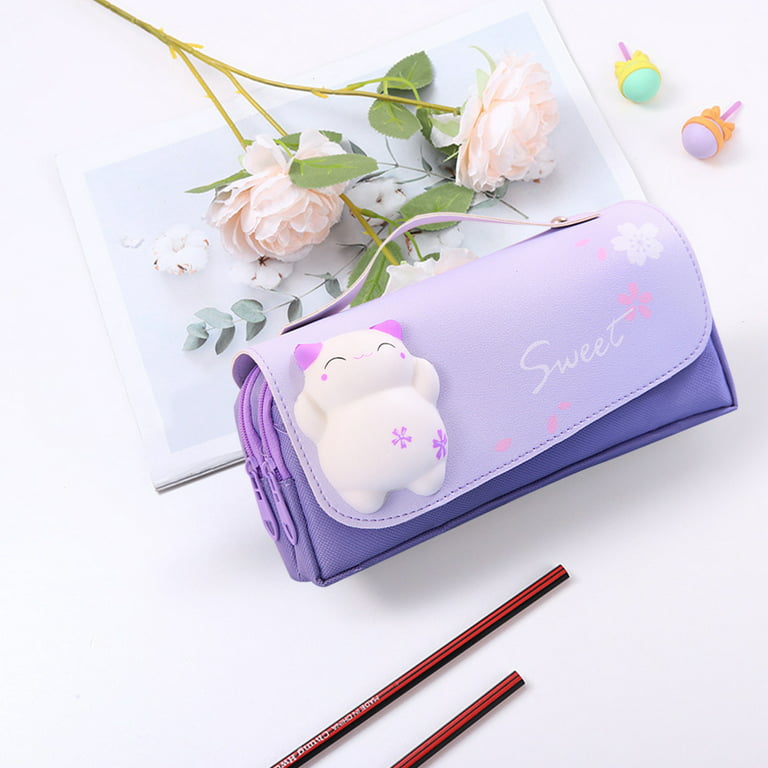 Korean Style Student Pencil Case in Sweet Colors