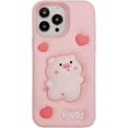 thumbnail image 1 of Kawaii Phone Cases Apply to iPhone 12/12 Pro,Cute Cartoon Pig Phone Case 3D Funny Pink Pig Case for Women Girls Soft Silicone Shockproof Cover for iPhone 12/12 Pro, 1 of 14