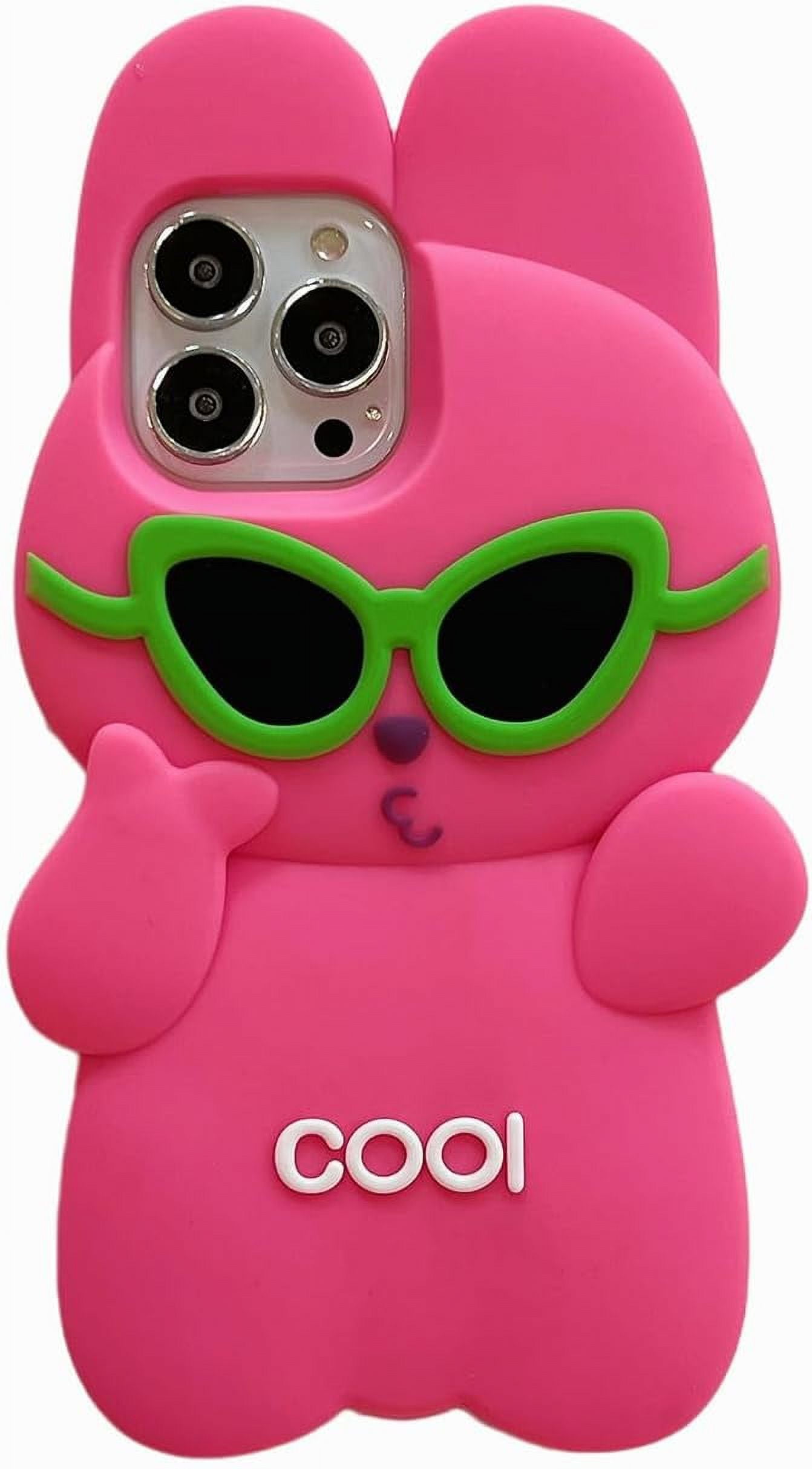 Kawaii Phone Cases Apply to iPhone 13 Pro Max,Cute Cartoon Bunny Phone