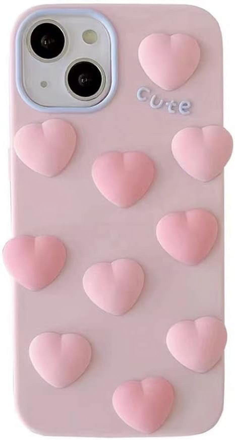 Kawaii Phone Cases Apply to iPhone XR,Cute Cartoon Pink Love Phone Case