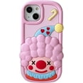 thumbnail image 1 of Kawaii Phone Cases for iPhone 11,Cute Cartoon Clown Phone Case 3D Funny Pink Clown Phone Case for Women Girls Soft Silicone Shockproof Cover for iPhone 11, 1 of 14