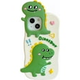thumbnail image 1 of Kawaii Phone Cases for iPhone 12 Pro Max,Cute Cartoon Dinosaur Phone Case 3D Funny Green Dinosaur Phone Case for Women Girls Soft Silicone Shockproof Cover for iPhone 12 Pro Max, 1 of 14