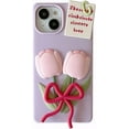 Kawaii Phone Cases for iPhone 13 Pro Max,Cute Cartoon Tulip Phone Case