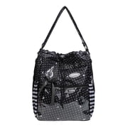 Kawaii Pink Polka Dot Ita Bag for Pin Display Lace Japanese Anime Tote Bag for Girls Cute Y2K Messenger Bag