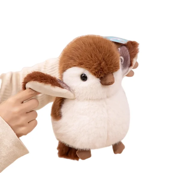 Kawaii Plush Bird Stuffed Animal-8inches Soft Sparrow Plush Toy Cute Stuffed Animal