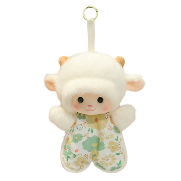 Kawaii Plush Keychain Cute Bean Bag Charm Soft Fluffy Backpack Pendant Sensory Fidget Gift for Teens (E)