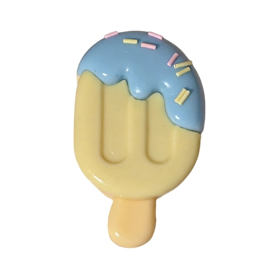 Kawaii Popsicle Squishies Toy, Pastel Ice Cream Squeeze Toy with Sprinkles, Aesthetic Desk Decor for Girls, Cute Summer Gift, Unique Stocking Stuffer