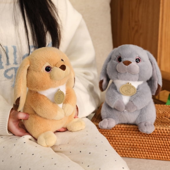 Kawaii Rabbit Stuffed Animal Doll - 9.1'' Soft Bunny Plush ToyCartoon Lop Eared Bunny Plushie Pillow