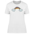thumbnail image 1 of Kawaii Rainbow & Clouds Doodles T-Shirt Women -Image by Shutterstock, Female Small, 1 of 2