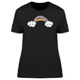 thumbnail image 1 of Kawaii Rainbow & Clouds Doodles T-Shirt Women -Image by Shutterstock, Female x-Large, 1 of 2
