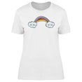thumbnail image 1 of Kawaii Rainbow & Clouds Doodles Tee Women's -Image by Shutterstock, 1 of 1